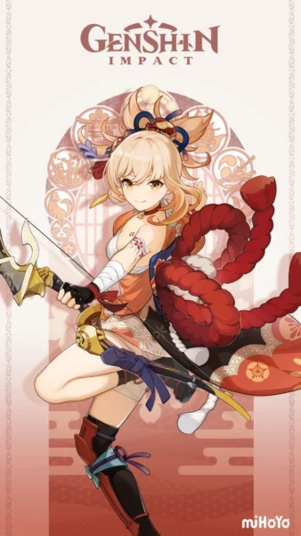 Yoimiya vignette personnage Genshin Impact