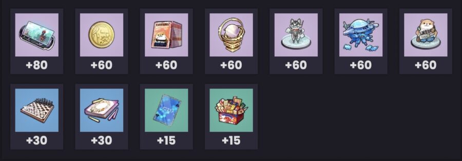 Cadeaux préféré Zero Tower of Fantasy