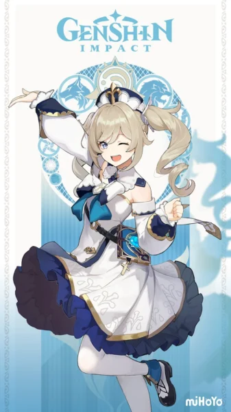 Barbara vignette personnage genshin impact