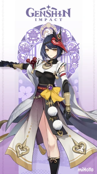 Sara vignette personnage genshin impact