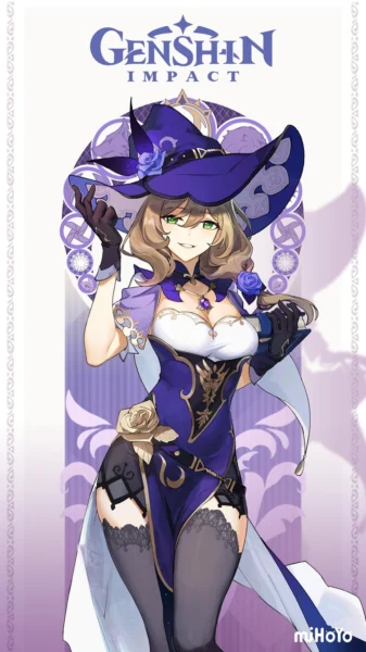 Lisa vignette personnage genshin impact