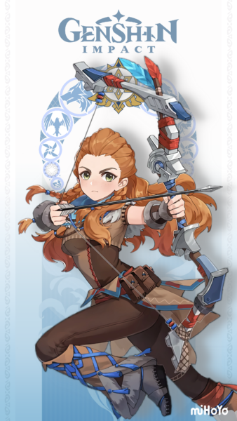 Aloy vignette personnage genshin impact