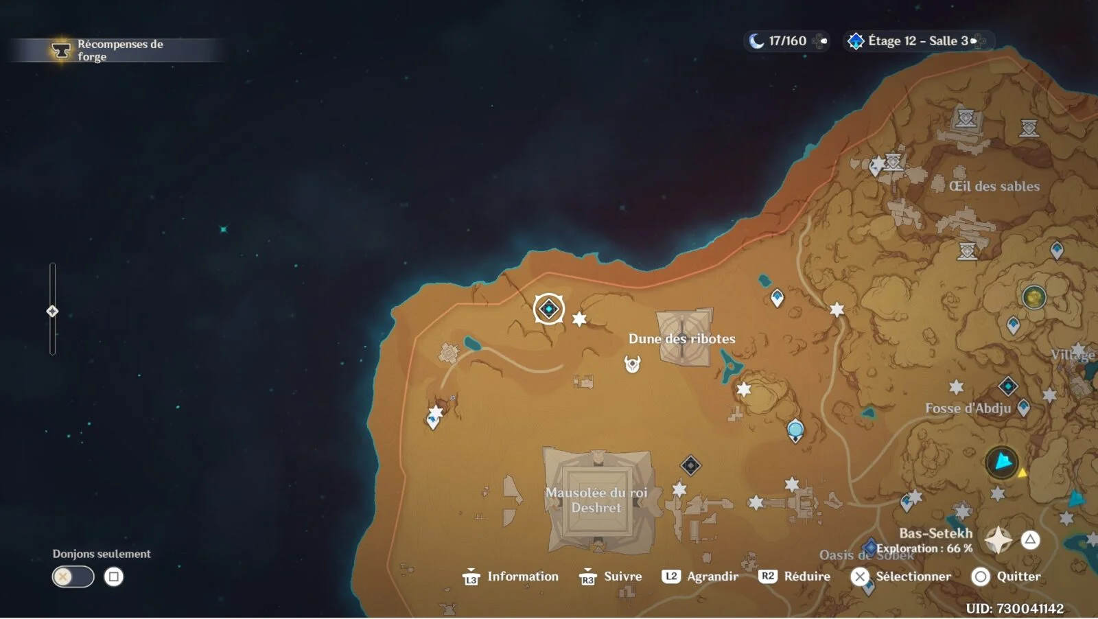 Genshin Impact : Guide - Débloquer les 3 donjons d'exploration du désert de Sumeru