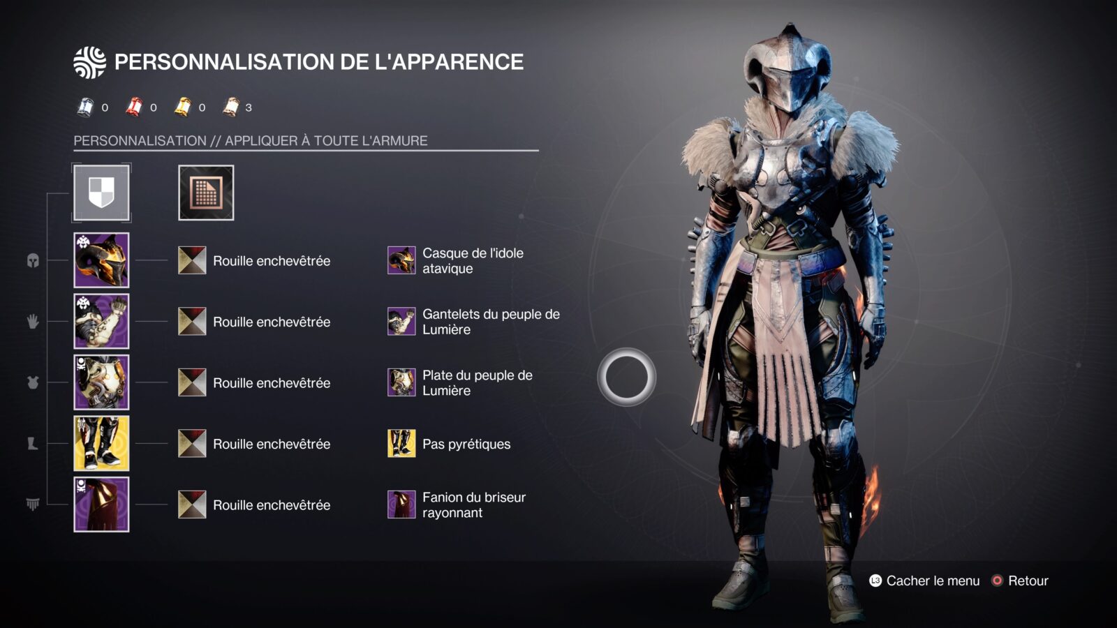 Destiny 2 : Build Titan Solaire 3.0 - Pas enflammés du seigneur des loups