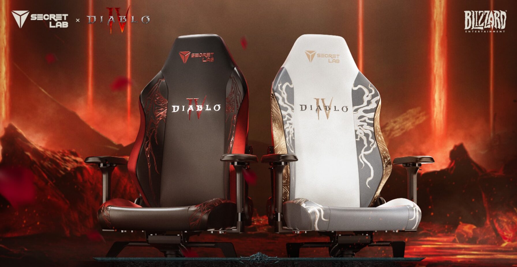 Diablo IV : Portez les couleurs de Lilith ou Inarius avec les nouvelles chaises Titan Evo Secret Lab