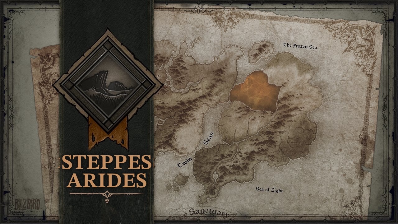 Diablo IV - Guide de zone "Steppes Arides" : 100% de renommée, Autels de Lilith, Quêtes, Donjons, Forteresses...
