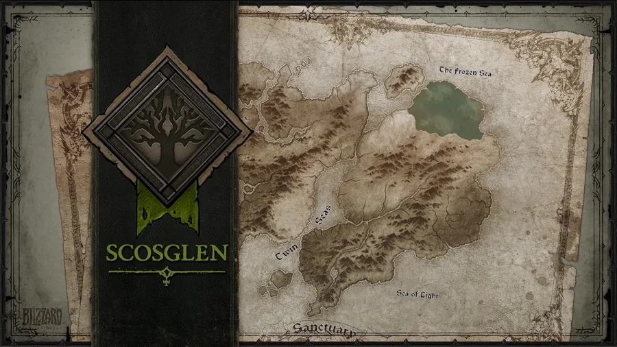 Diablo IV - Guide de zone "Scosglen" : 100% de renommée, Autels de Lilith, Quêtes, Donjons, World Boss...