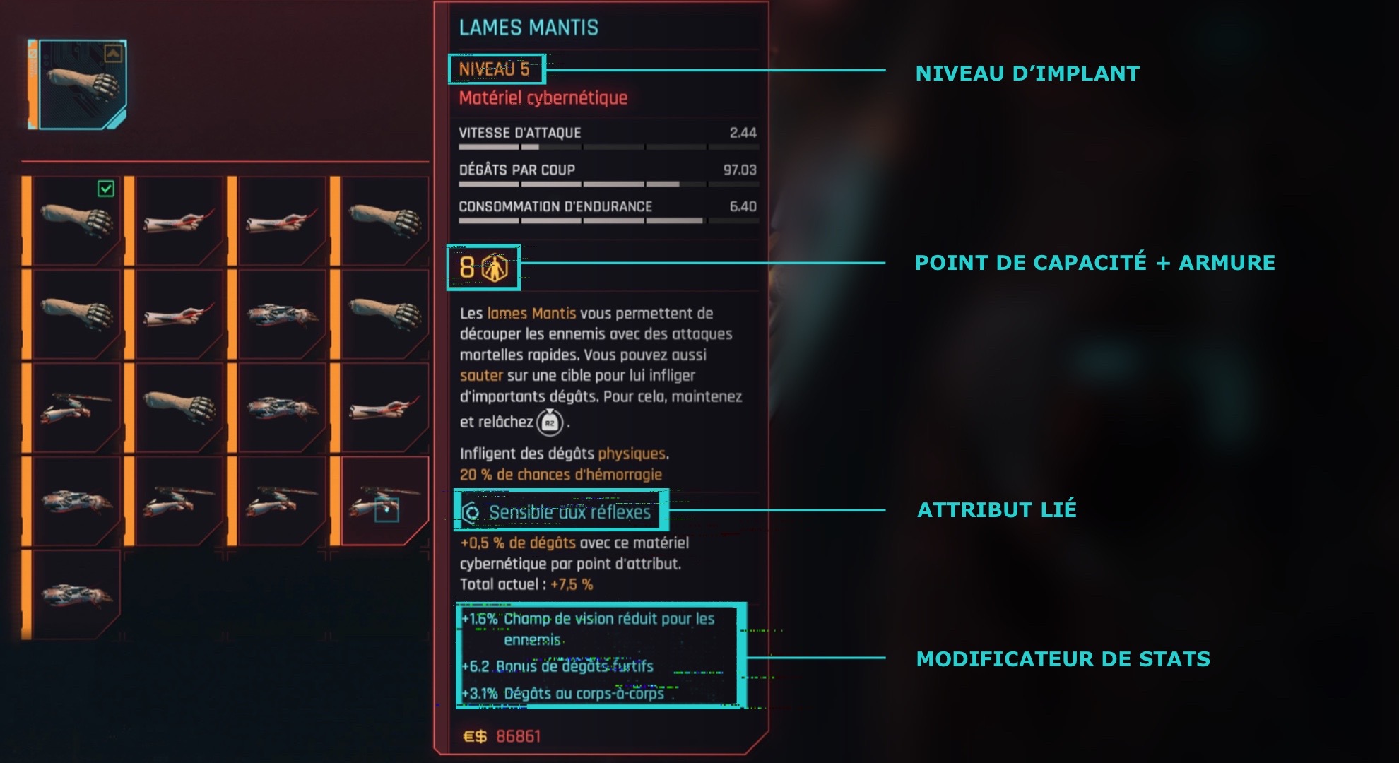 Cyberpunk 2077 : Guide du nouveau système de materiel cyber 2.0 ...
