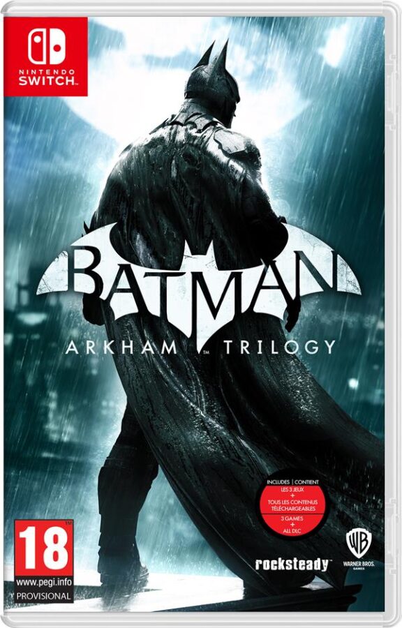 batman: arkham trilogy switch cover