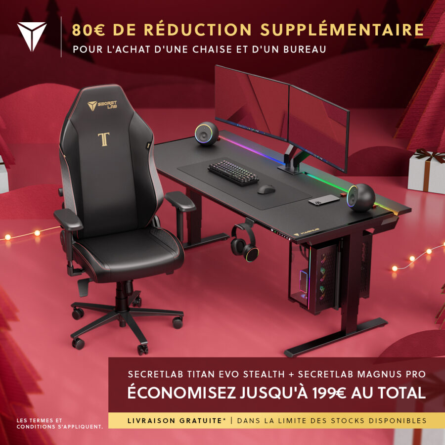 Secretlab : Les offres de Noël débarquent, jusqu'à 200€ de réduction