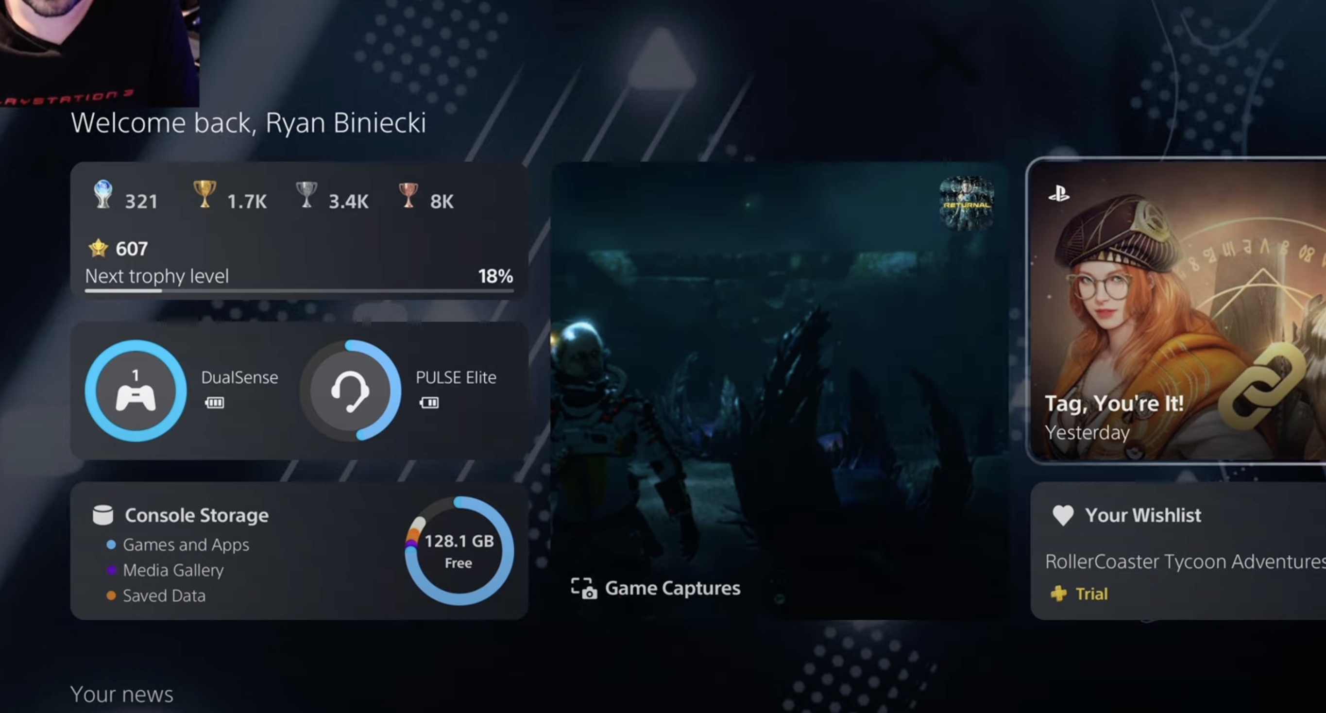 Des nouveautés arrivent pour l'interface de la PS5 (Thèmes, Widget, Wallpaper...)