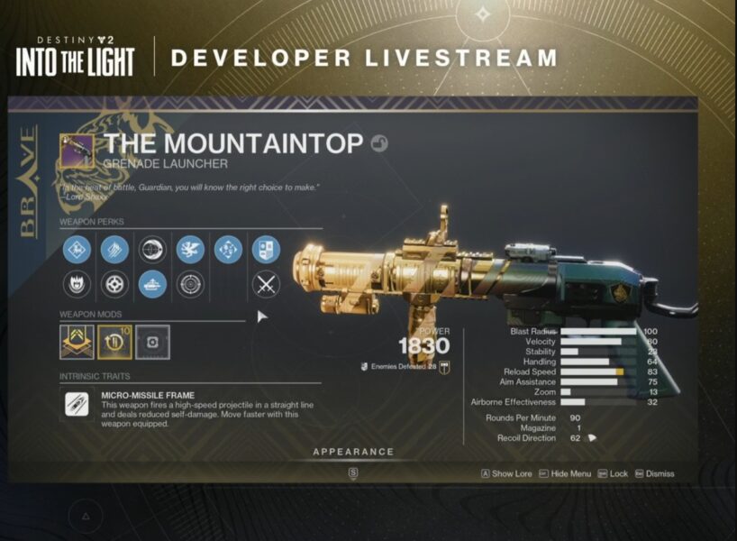 Destiny 2 – Dans la lumière : Résumé complet du second livestream des développeurs 26/03/24