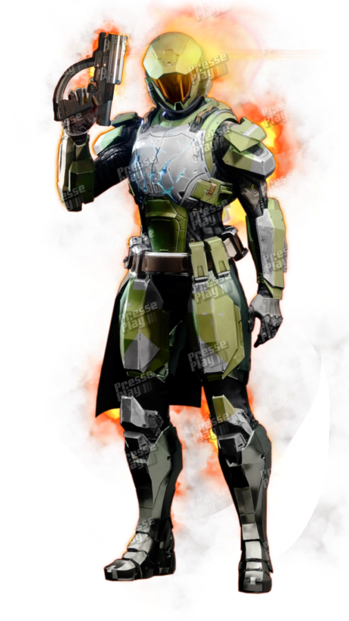Destiny 2 : Build Titan Solaire 3.0 - Master Chief Spartan lumineux filigrane