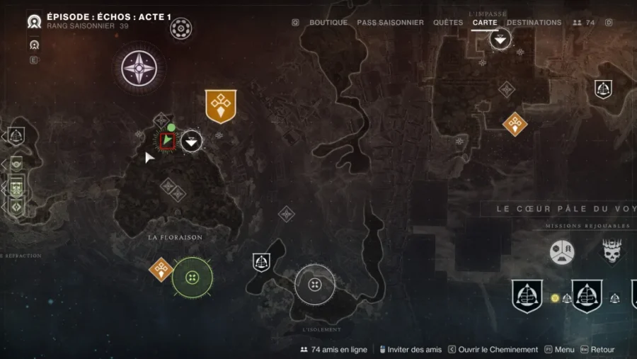 Les emplacements de tous les coffres de région du Cœur pâle dans Destiny 2 : La Forme Finale 