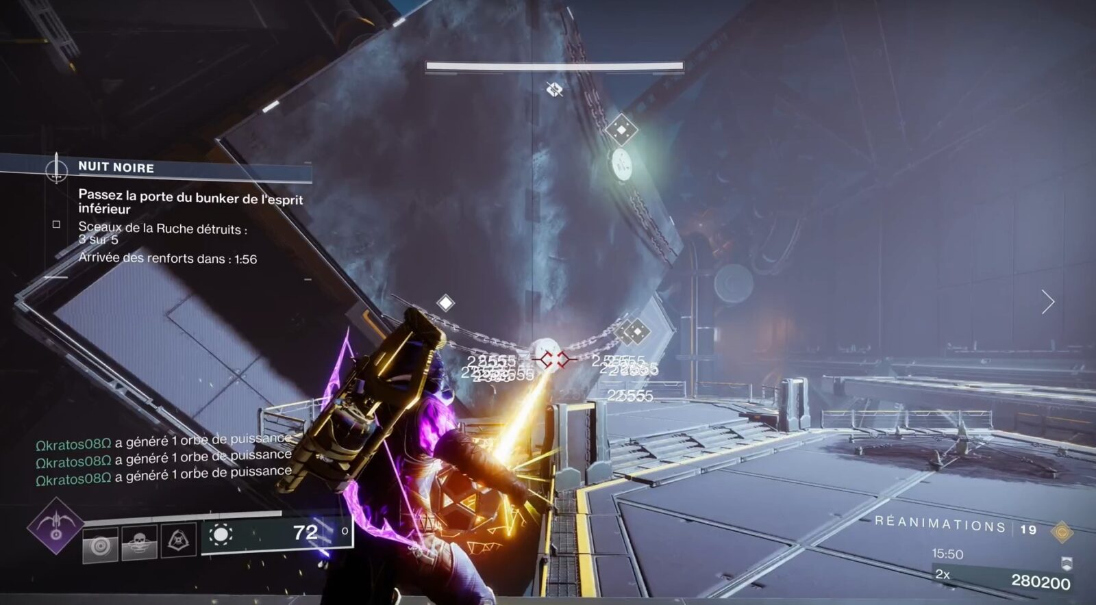 Destiny 2 : Guide de la Nuit Noire Champ de Bataille Braquage : Europe