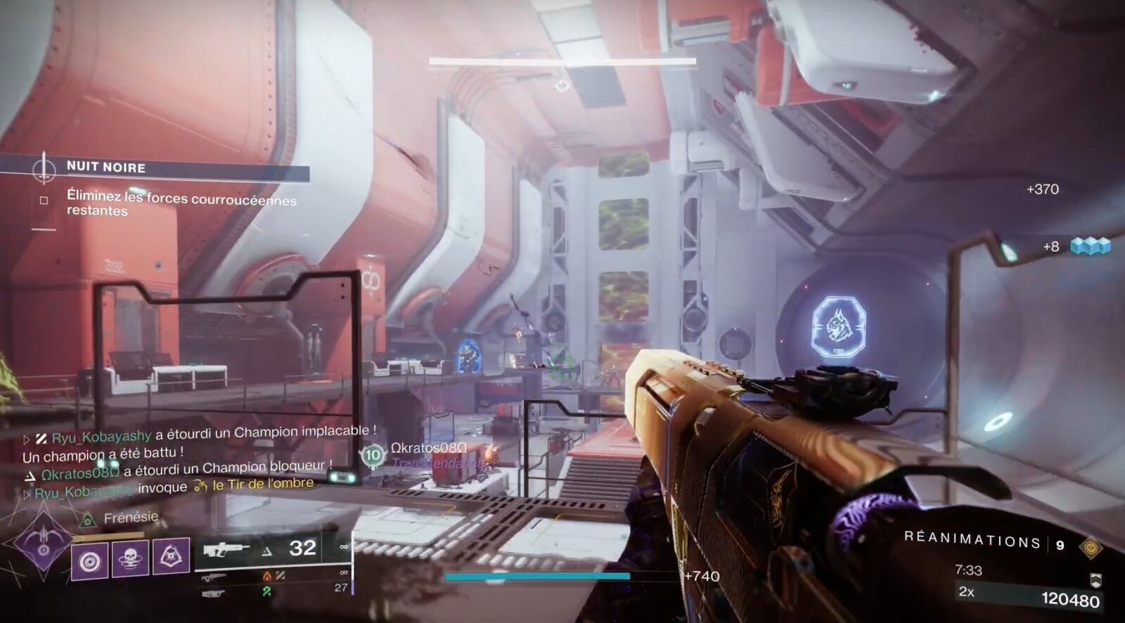 Destiny 2 : Guide de la Nuit Noire Champ de Bataille Braquage : Europe