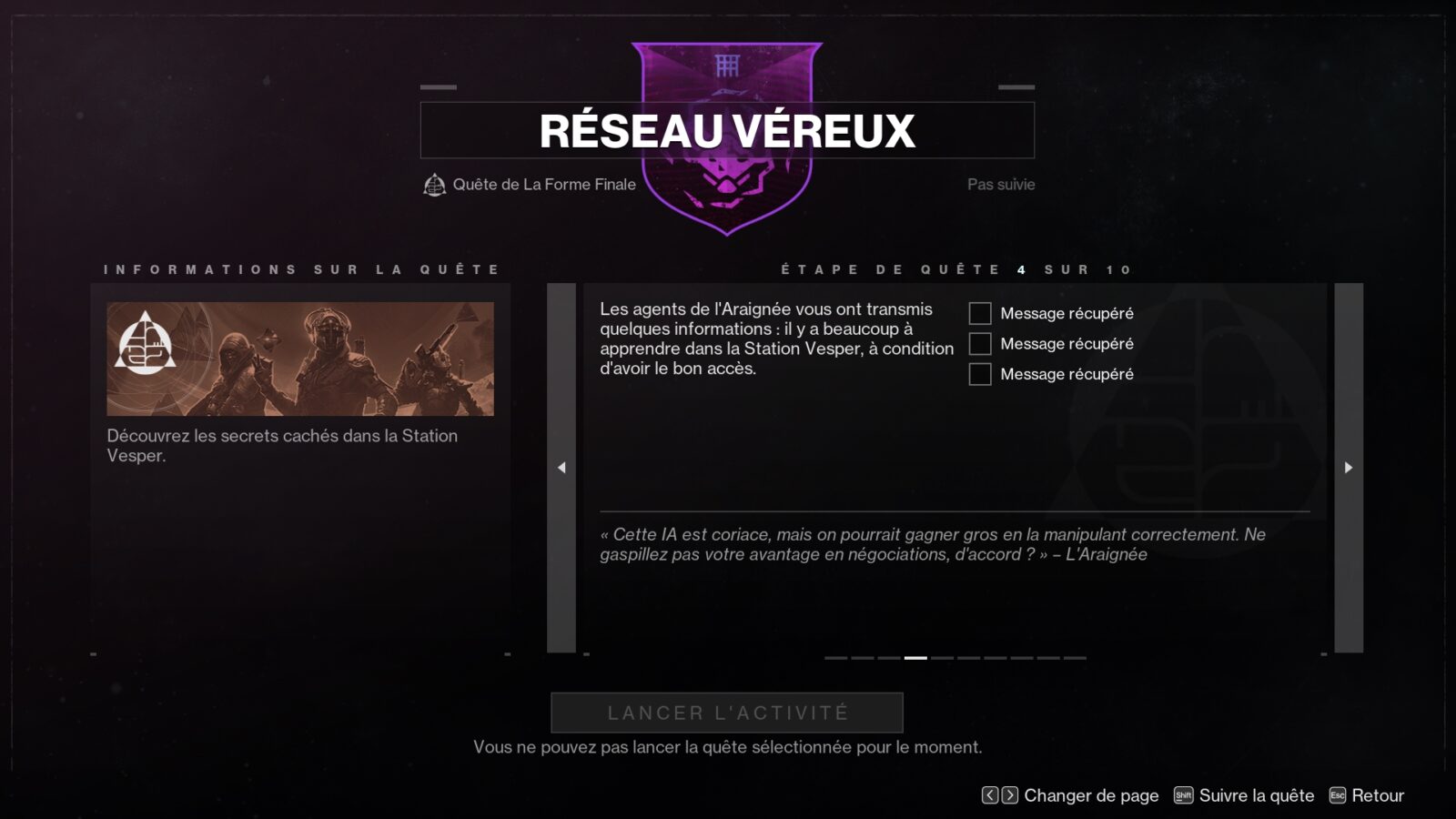 Destiny 2 : Comment obtenir les objets de classe du donjon Hôte Vesper ? (Guide de la quête Réseau véreux)