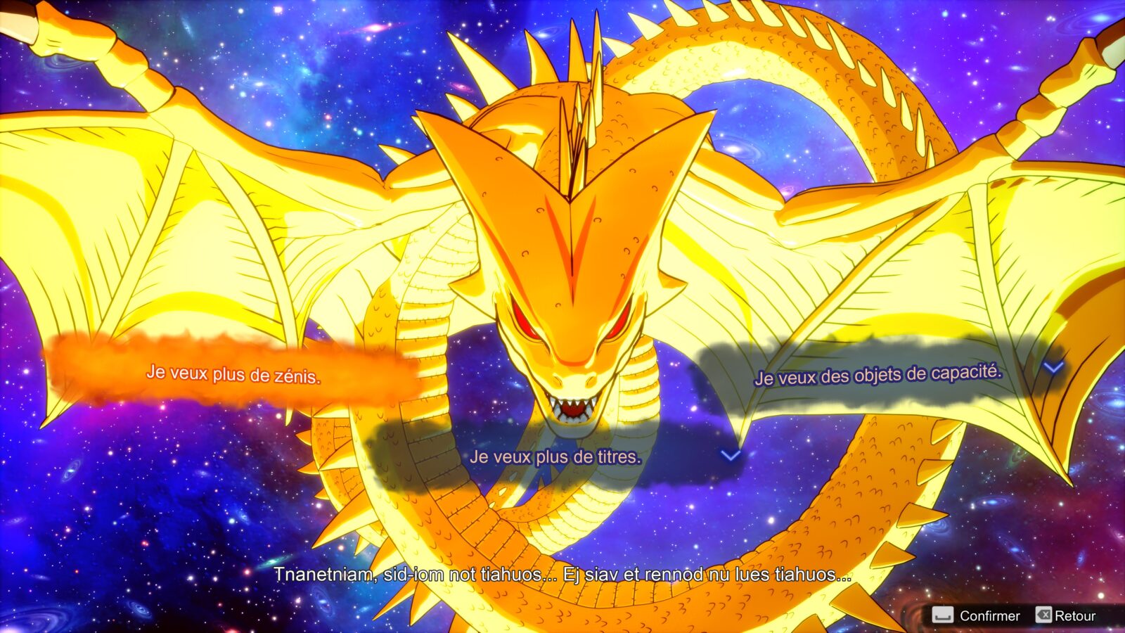 Quels vœux choisir en priorité sur Dragon Ball Sparking Zero ?