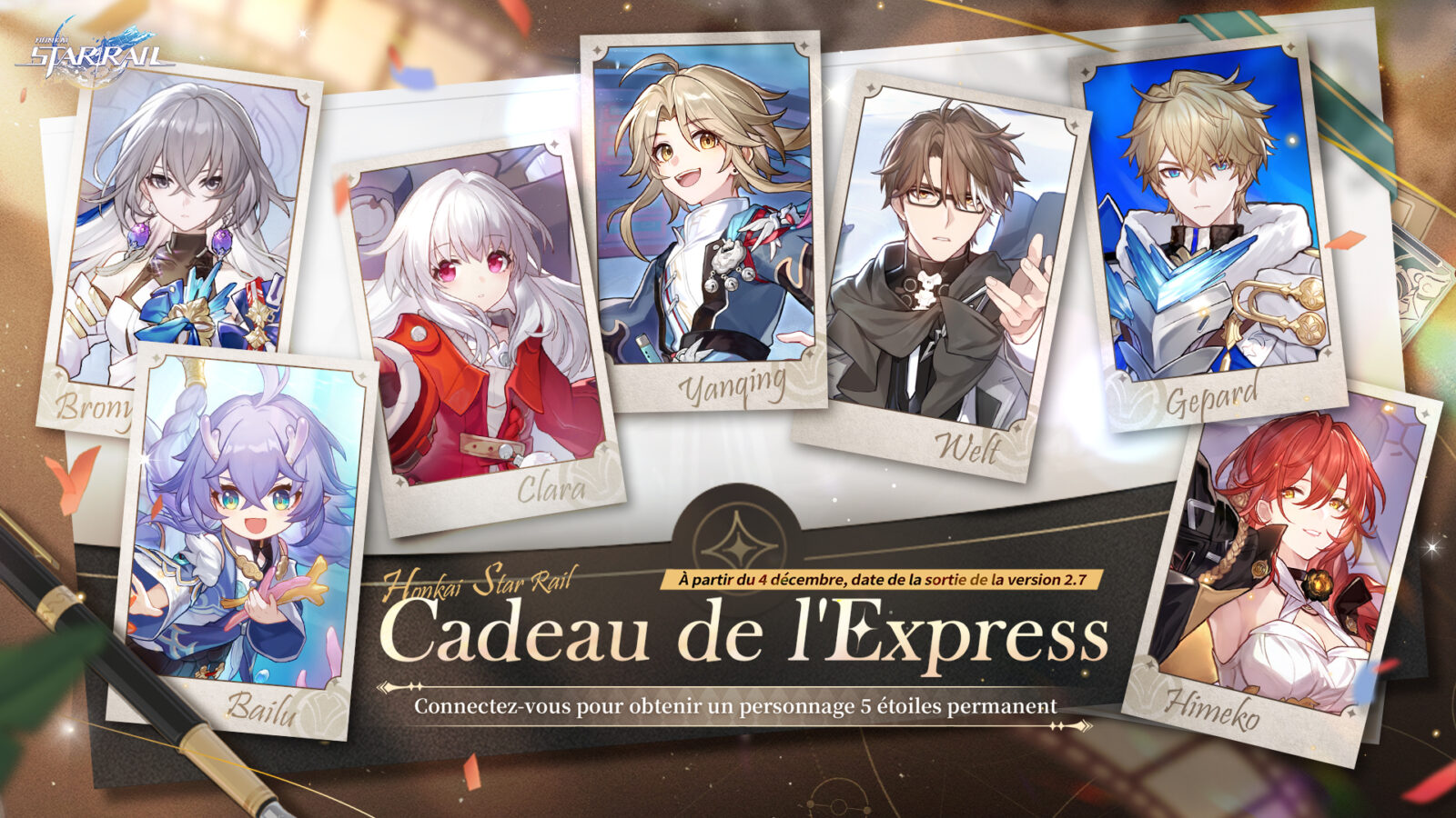 Honkai Star Rail - 2.7 : Hoyoverse va offrir un perso 5 étoile au choix !
