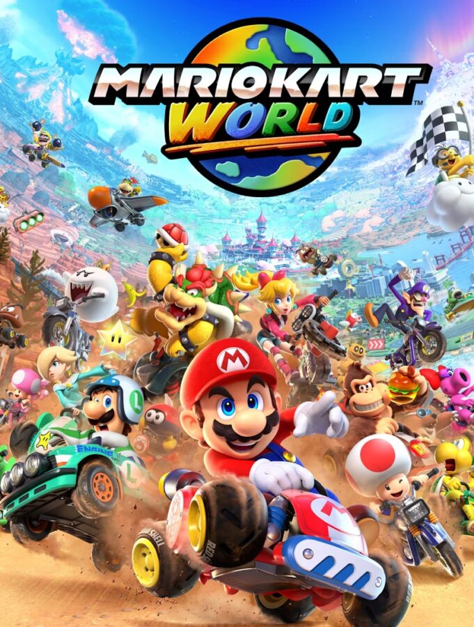 mario kart world cover art