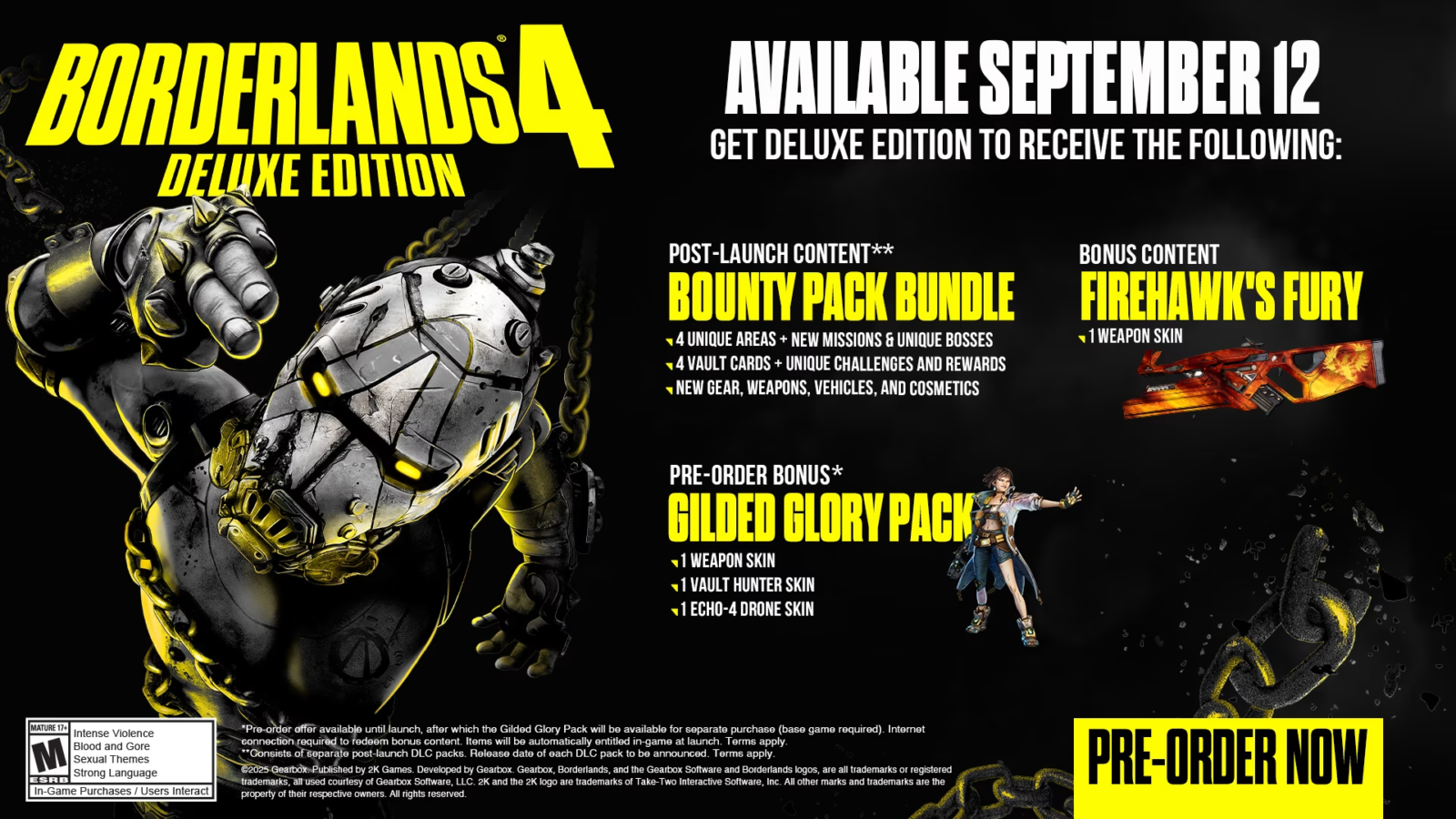 Borderlands 4 : Les différentes Éditions du jeu (Deluxe, Super Deluxe, Collector...)